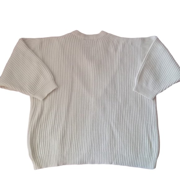 EUC | Venezia | V Neck | Cottage Core Chunky Cable Knit Sweater | Size: 26/28 - Picture 7 of 16